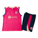 Kit Treino adulto - Camisa e Shorts - Barcelona Nike 24/25 - Rosa e azul