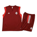 Kit Treino adulto - Camisa e Shorts - Internacional Adidas 24/25 - Vermelho