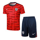 Kit Treino adulto - Camisa e Shorts - Seleção Inglaterra Nike 24/25 - Vermelho e azul