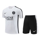Kit Treino adulto - Camisa e Shorts - Paris Saint-Germain Nike 23/24 - Preto e branco