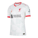 Camisa Liverpool III 24/25 - Torcedor Nike Masculina - Branca com detalhes em vermelho e cinza