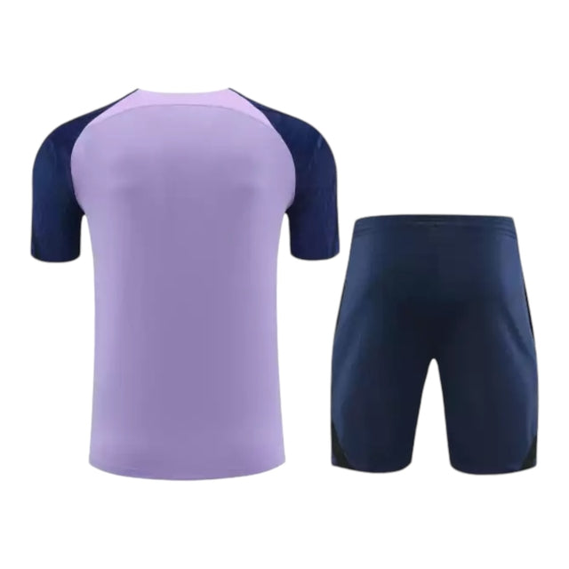 Kit Treino adulto - Camisa e Shorts - Tottenham Nike 23/24 - Roxo e azul