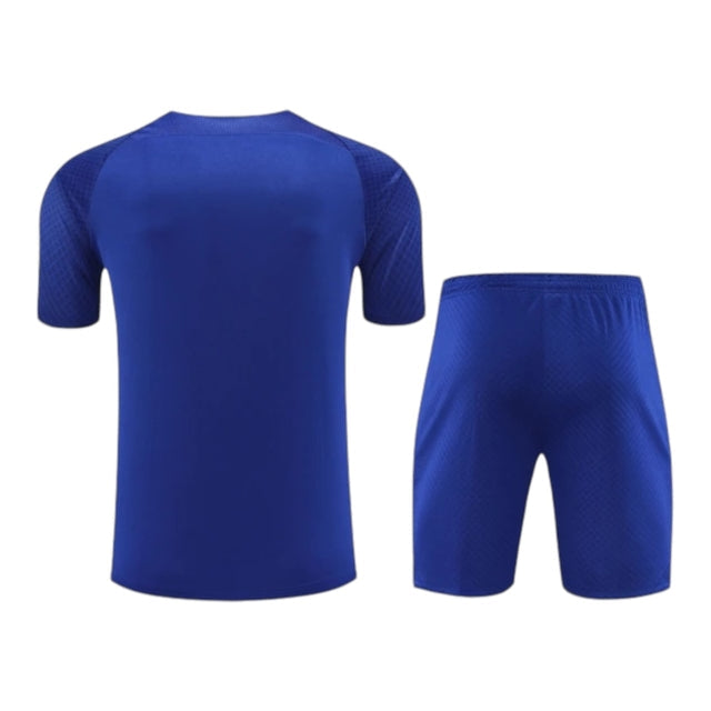 Kit Treino adulto - Camisa e Shorts - Barcelona Nike 23/24 - Azul