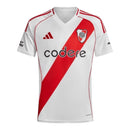 Camisa River Plate I 24/25 - Torcedor Adidas Masculina - Branca com detalhes em vermelho