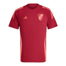 Camisa River Plate Treino 24/25 - Torcedor Adidas Masculina - Vermelha com detalhes em laranja