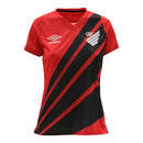 Camisa Athletico Paranaense I 24/25 -  Umbro Feminina - Vermelha com detalhes em marrom