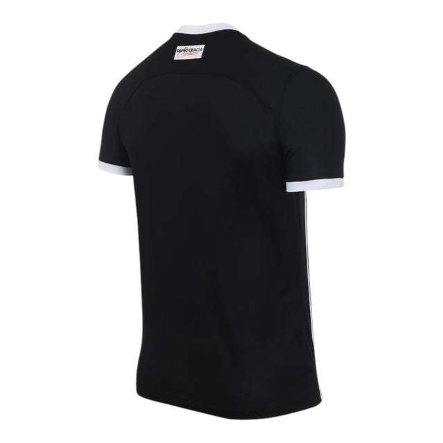 Camisa Corinthians II 23/24 - Torcedor Nike Masculina - Preta com detalhes listras brancas