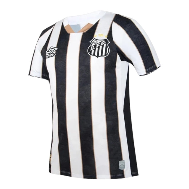 Camisa Santos II 24/25 - Torcedor Umbro Masculina - Branca e preta