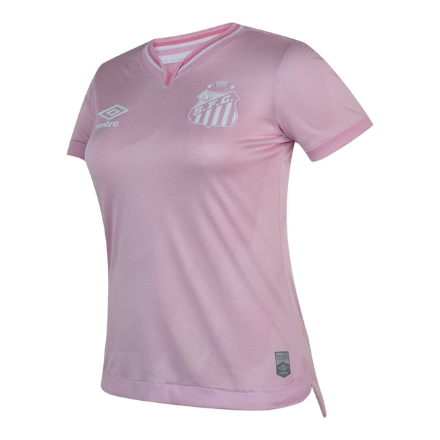 Camisa Santos Edição especial Outubro Rosa 24/25 -  Umbro Feminina - Rosa