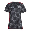 Camisa Flamengo III 24/25 -  Adidas Feminina - Preta com detalhes em cinza e vermelho