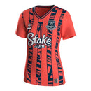 Camisa Everton II 23/24 -  Hummel Feminina - Laranja com detalhes em azul