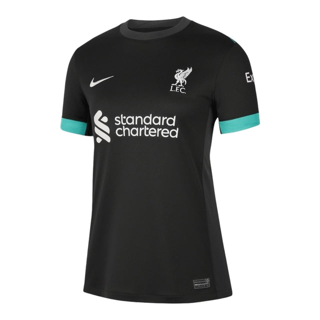 Camisa Liverpool II 24/25 -  Nike Feminina - Preta com detalhes em verde