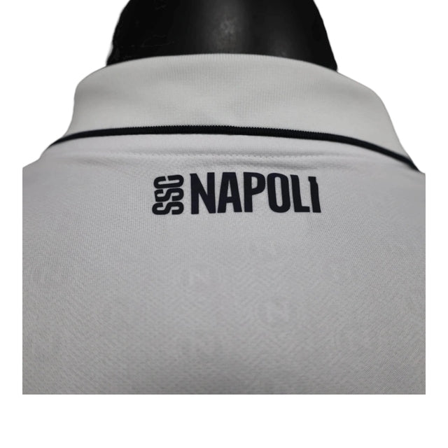 Camisa Napoli II 24/25 - Jogador EA7 Masculina - Branca com detalhes em azul