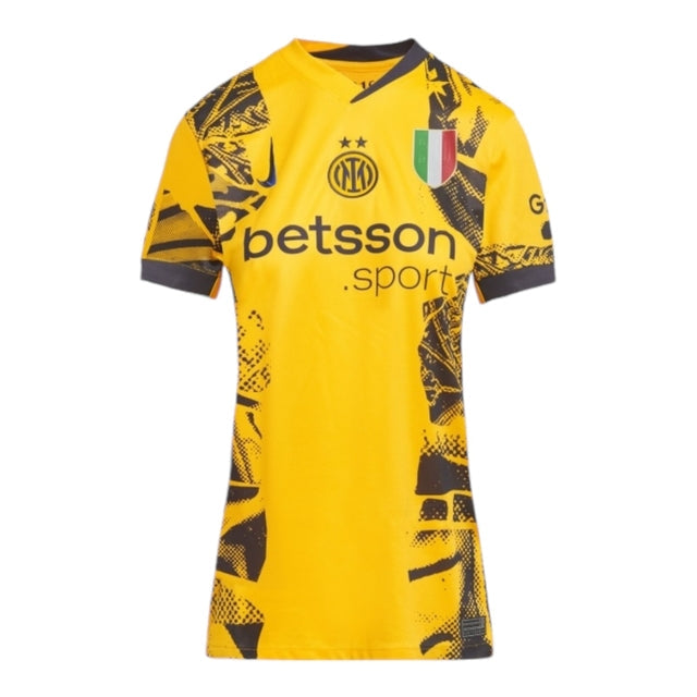 Camisa Inter de Milão III 24/25 -  Nike Feminina - Amarela com detalhes em azul