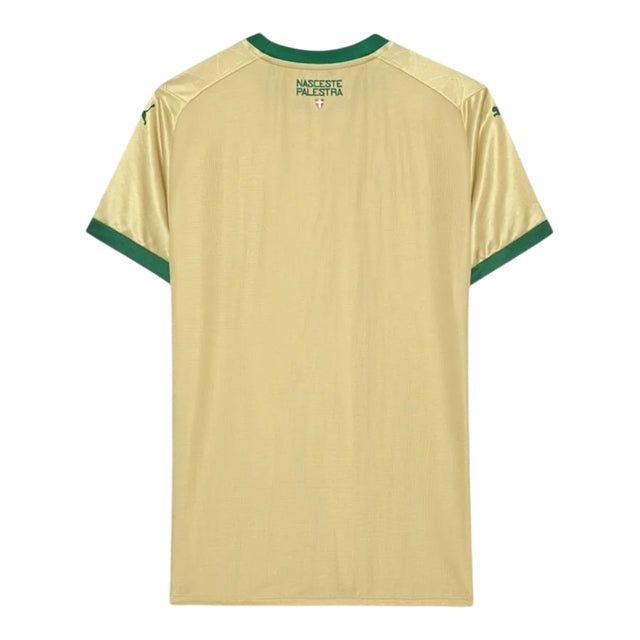 Camisa Palmeiras III 24/25 -  Puma Feminina - Dourada com detalhes em verde