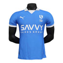 Camisa Aniversário Al-Hilal 24/25 - Jogador Puma Masculina - Azul com detalhes em branco