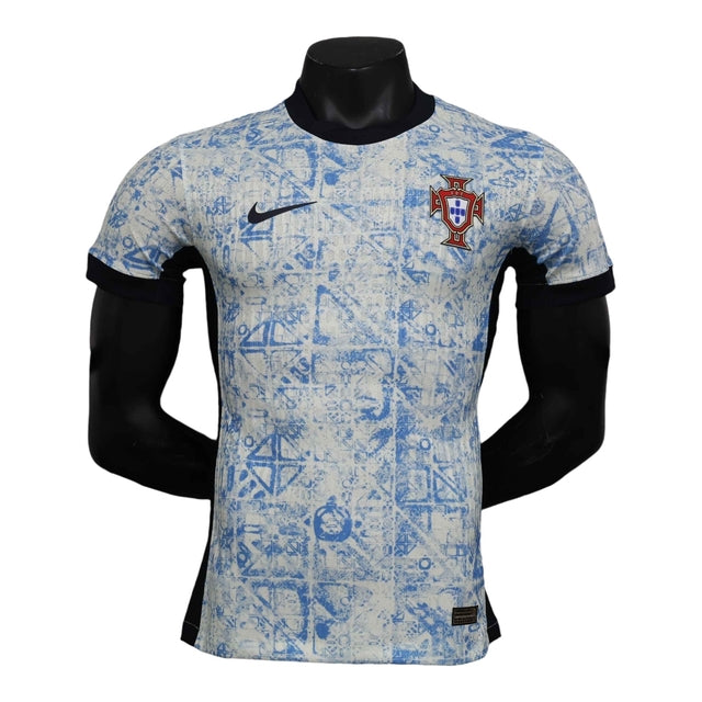 Camisa Seleção Portugal II 24/25 - Jogador Nike Masculina - Branca com detalhes em azul e preto