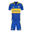 Kit Infantil Boca Juniors I 24/25 - Adidas - Azul com detalhes em amarelo