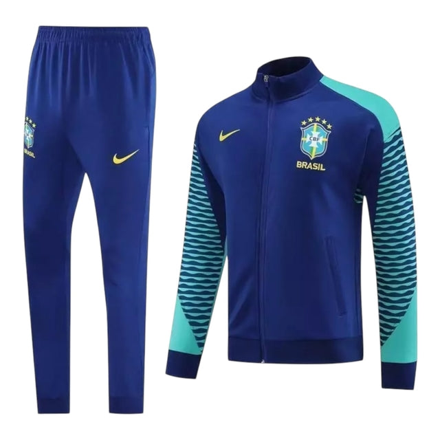 Conjunto Seleção Brasileira 24/25 - Masculino Adidas - Azul e verde