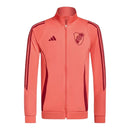 Jaqueta Corta-Vento River Plate 24/25 - Masculina Adidas - Laranja com detalhes em vermelho