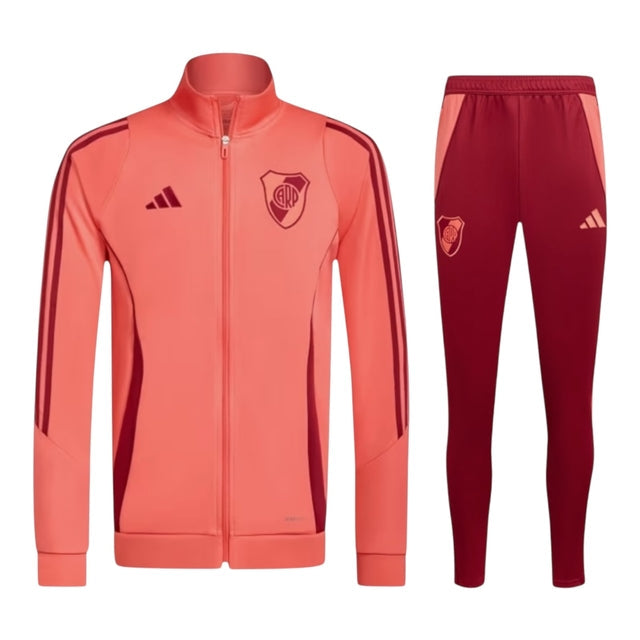 Conjunto River Plate 24/25 - Masculino Adidas - Vermelho e laranja