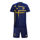 Kit Infantil Boca Juniors III 24/25 - Adidas - Azul com detalhes em amarelo