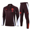 Conjunto Bayern de Munique 24/25 - Masculino Adidas - Vinho e branco