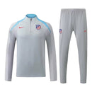 Conjunto Atlético de Madrid Treino 24/25 - Masculino Nike - Cinza com detalhes em azul