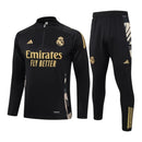 Conjunto Real Madrid 24/25 - Masculino Adidas - Preto com detalhes em dourado