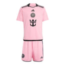 Kit Infantil Inter Miami II 24/25 - Adidas - Rosa com detalhes em preto