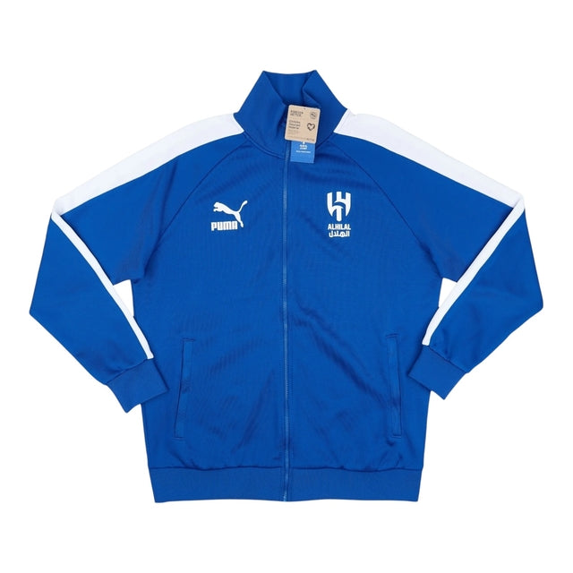 Jaqueta Corta-Vento Al-Hilal 24/25 - Masculina Puma - Azul com detalhes em branco