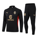 Conjunto AC Milan 24/25 - Masculino Puma - Preto com detalhes em dourado e vermelho