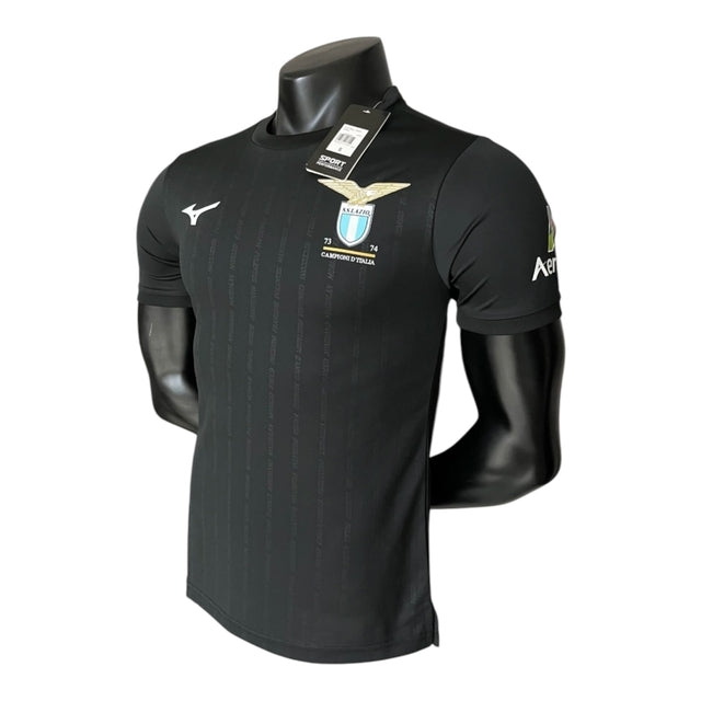 Camisa Lazio Aniversário 50 anos 24/25 - Jogador Mizuno Masculina - Preta