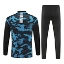 Conjunto Napoli Treino 24/25 - Masculino EA7 - Preto com detalhes em azul