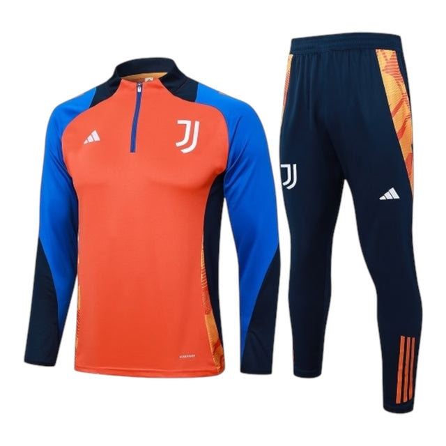 Conjunto Juventus Treino 24/25 - Masculino Adidas - Azul e laranja