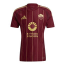 Camisa Roma I 24/25 -  Adidas Feminina - Vinho com detalhes em dourado