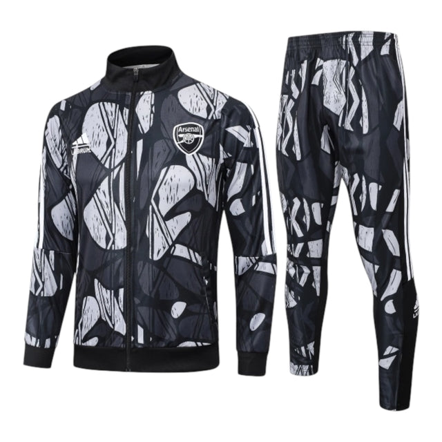 Conjunto Arsenal Treino 24/25 - Masculino Adidas - Preto com detalhes em branco