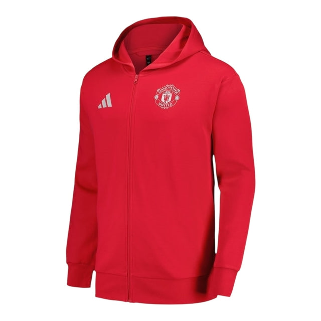 Jaqueta Corta-Vento Manchester United 24/25 - Masculina Adidas - Vermelha
