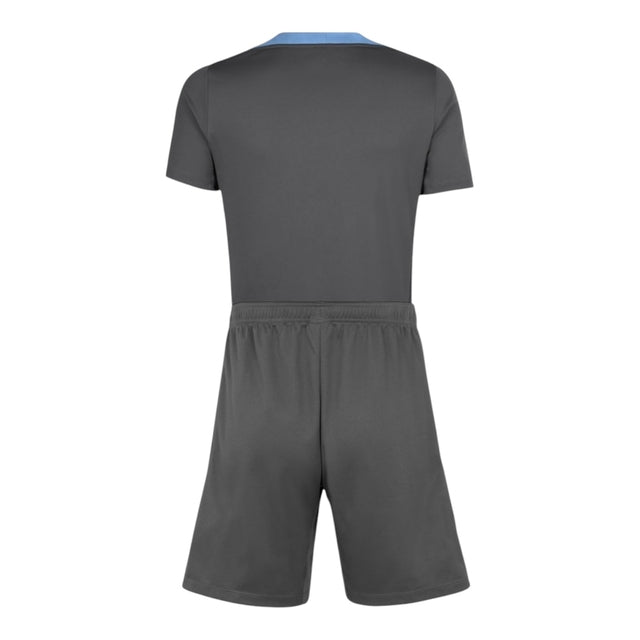 Kit Infantil Tottenham Treino 24/25 - Nike - Cinza com detalhes em azul