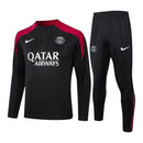 Conjunto Paris Saint German Treino 24/25 - Masculino Nike - Preto com detalhes em vermelho