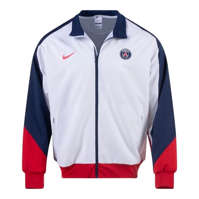 Jaqueta Corta-Vento Paris Saint-Germain I 24/25 - Masculino Nike - Branca e azul e vermelha