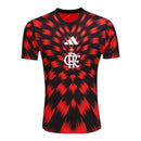 Camisa Flamengo Pré-jogo 25/26 -  Adidas Feminina - Vermelha e preta