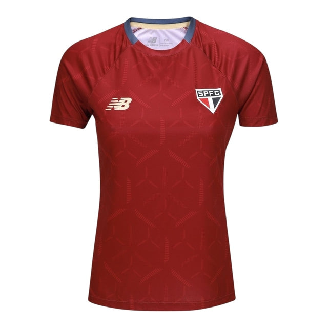 Camisa São Paulo Treino 25/26 -  New Balance Feminina - Vermelha