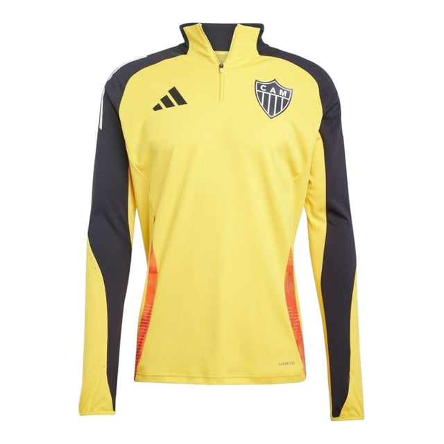 Jaqueta Corta-Vento Atlético Mineiro 25/26 - Masculina Adidas - Amarela com detalhes em preto e laranja