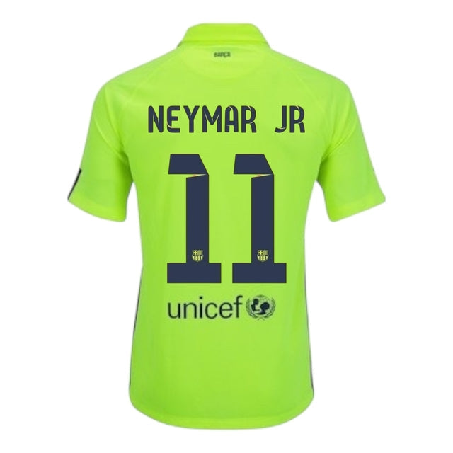 Camisa Retrô Barcelona III 2014/15 - Masculina Nike - Verde com detalhes em azul