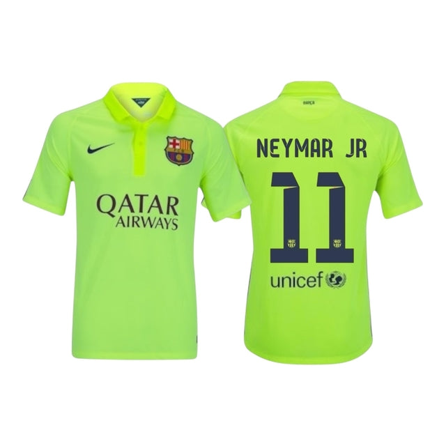 Camisa Retrô Barcelona III 2014/15 - Masculina Nike - Verde com detalhes em azul