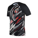 Camisa São Paulo Pré-jogo 25/26 - Torcedor New Balance Masculina - Preta com detalhes em branco e vermelho