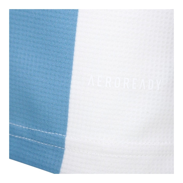 Camisa Seleção Argentina Edição Comemorativa 25/26 -  Adidas Feminina - Branca com listras em azul