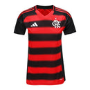 Camisa Flamengo I 25/26 -  Adidas Feminina - Preta e vermelha