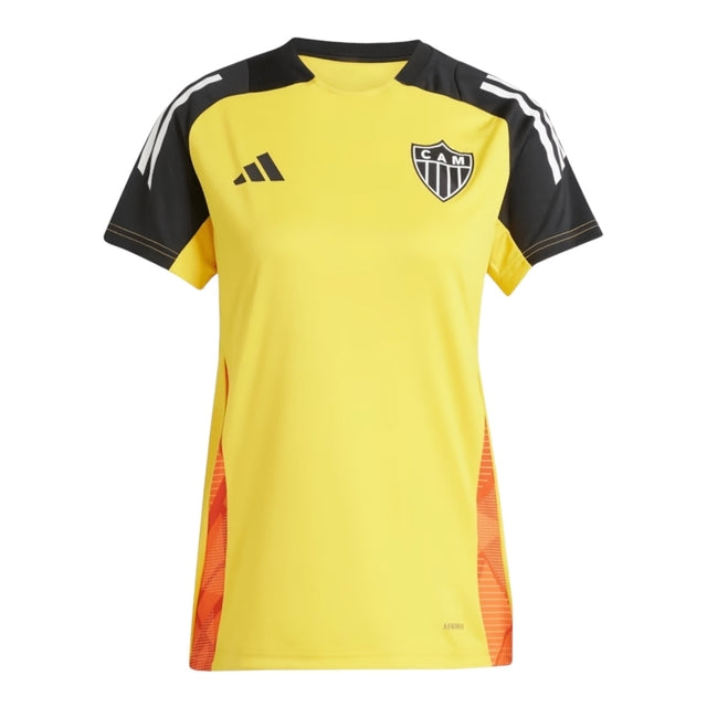 Camisa Atlético Mineiro Treino 25/26 -  Adidas Feminina - Amarela com detalhes em preto